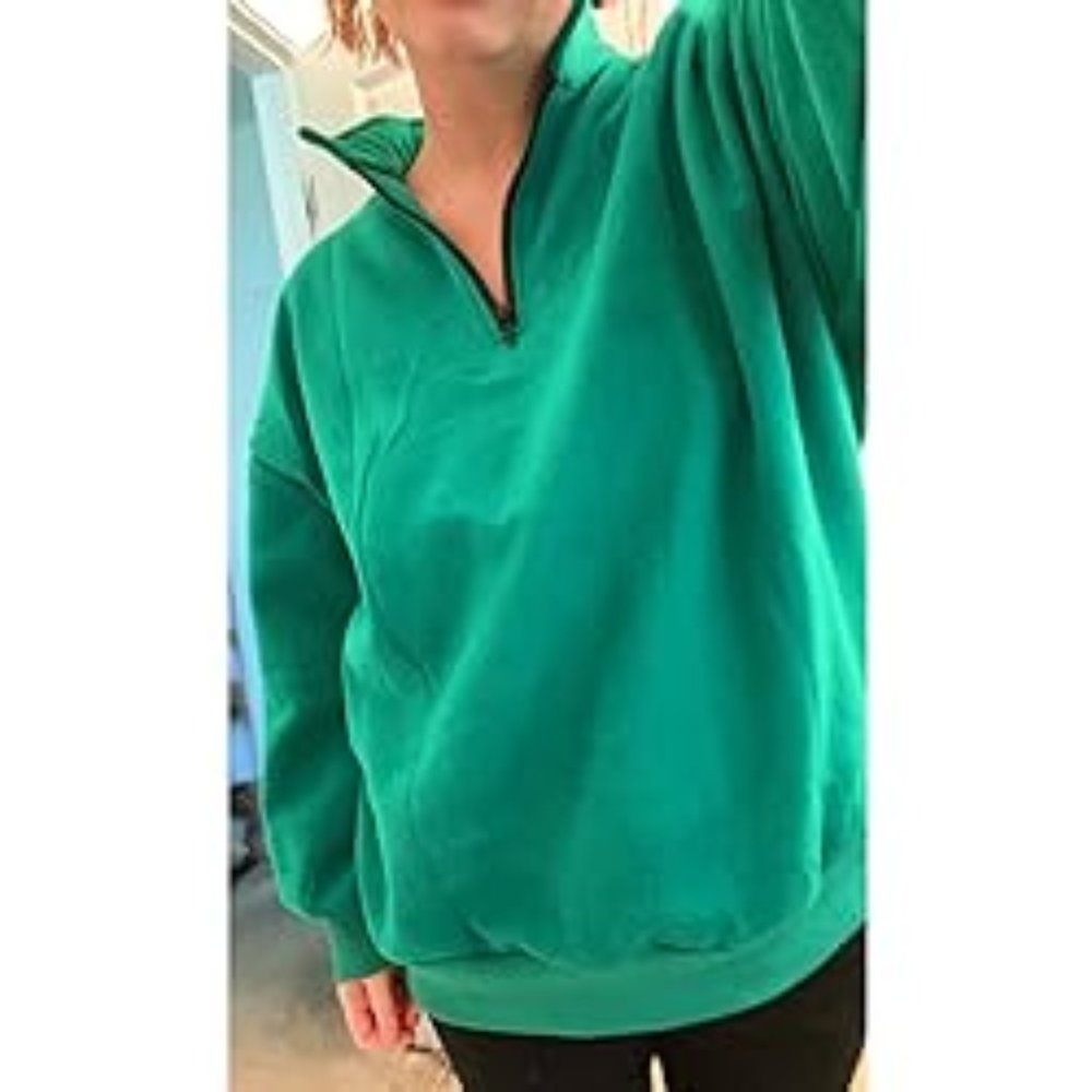 Womens Oversized Sweatshirts Hoodies Half